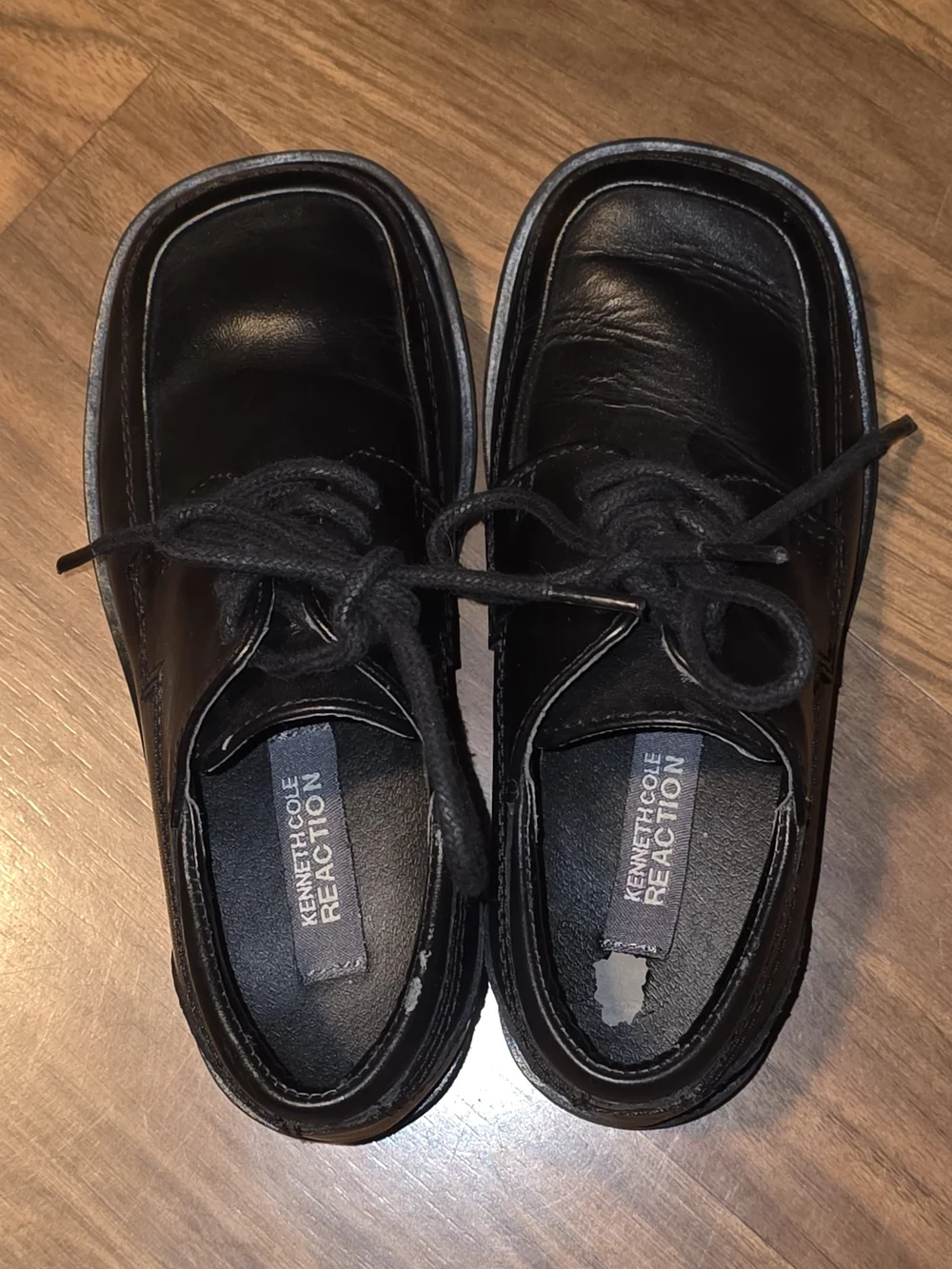 Reaction Kenneth Cole Boys' Black Lace-Up Dress Shoes